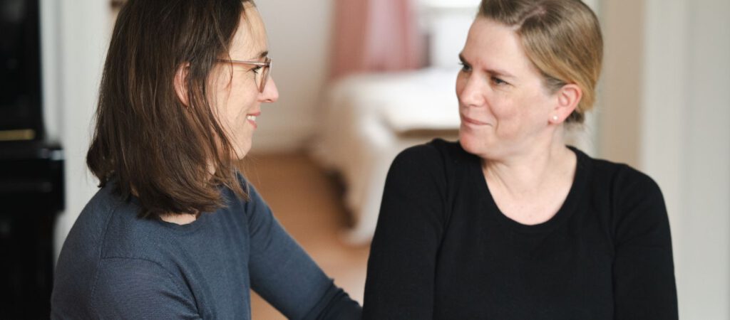 doula schwangere zwei frauen